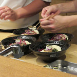 白 - 盛り付け風景(2017.7月夜)