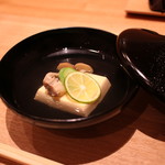 日本料理 e. - 卵豆腐のお吸い物