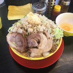 ラーメン イエロー - 並 全マシ&生卵