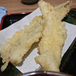 味奈登庵 - 穴子天ぷら＋いか天ぷら！