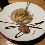 iCas storia - フォアグラ・ポルチーニ茸・茗荷のスパゲッティ