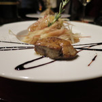 iCas storia - フォアグラ・ポルチーニ茸・茗荷のスパゲッティ