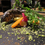 iCas storia - 和歌山県産鮎のロースト（レモン・オレガノソース）