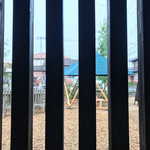 軒下から見える風景