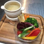 supeinshokudouochoerukaba-ryo - 野菜のアンチョビソース