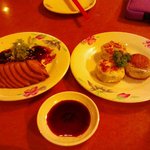 台南担仔麺 新宿店 - にらまんじゅうと鴨肉