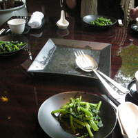 中国料理 四川 - 空心菜の塩炒め