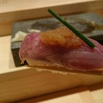三宿の寿司 えん - 2017/8  鹿児島産カツオの玉ねぎポン酢