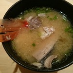 三宿の寿司 えん - 2017/8  アラの味噌汁