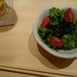 三宿の寿司 えん - 2017/8  北陸産生ワカメのサラダ