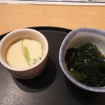 Tamura - 茶碗蒸し、ワカメサラダ ♪
