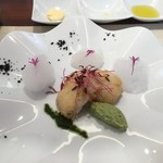 ビストロ ダイア - 鱧のベニエ、トマトとバルサミコのソース