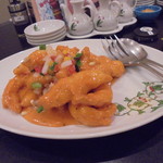 海老と白身魚オーロラソース