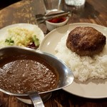 【2017/8】ハンバーグステーキカレー(全景)