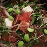 旬菜 おぐら家 - 新順才と夏野菜のトマト酢がけ