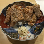 旬菜 おぐら家 - 夏鯵と水茄子のサクサク揚げ