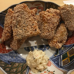 旬菜 おぐら家 - 夏鯵と水茄子のサクサク揚げ