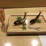 旬菜 おぐら家 - 天然鮎の炭火焼き