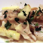 ラ･マンチーナ - 佐賀産ホワイトアスパラとつぶ貝のソテー