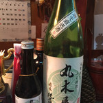Marukiya - 丸木屋さんの酒。
                      奈良生駒 嬉長 純米 1合¥480。うまし