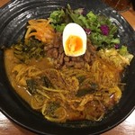 SPICY CURRY 魯珈 - ろかプレート（ランペとカラピンチャのWハーブ香る！ 豚ともやしのスリランカ風カレー）