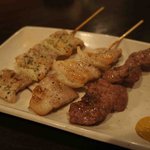 Yakitori Aburiaburi - ﾊーﾌﾞ豚串、豚串、ﾗﾑ串