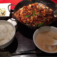 過門香 銀座本店 - 重慶式麻婆豆腐セット 1350円