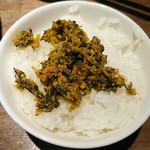 河内の中華そば 醤 - 高菜ご飯(盆明けから提供予定)