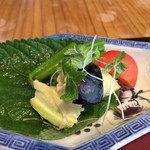 五條　源兵衛 - 向付のサラダ