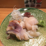 伊勢鮨 - ホッキ貝と、ホタテ貝