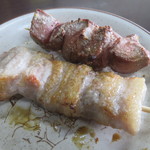 やきとり次郎 - レバー、やきとん