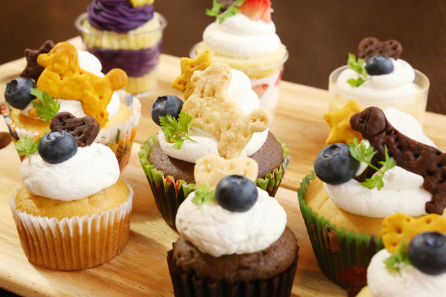 仲良しゾウさんカップケーキ♡２set MEZZO PIANO（メゾピアノ） スイーツカップケーキケースコレクション