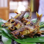美加登家 - 鮎の塩焼き