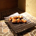 炭火焼鳥酒場だんご - ☆ももねぎ（タレ）130円