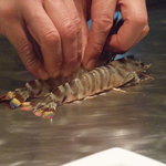 ニューオークラ - 車エビを焼き始めます