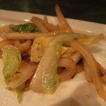 ニューオークラ - 野菜炒めは白菜のみでも旨い！
