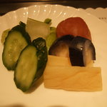 ニューオークラ - 漬物もこだわりが感じる逸品