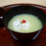 松川 - お椀　アコウと新銀杏すり流し