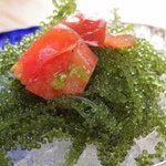 沖縄料理ちぬまん - 料理写真:新鮮！海ぶどう　食感が命の海ぶどう・・・なので当店では、生の海ぶどうしか使用しません。