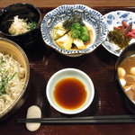 旬味きのした - いかなご稚魚かまあげととろろのごはんのランチ