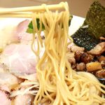 20170809特製紀州鴨そば・麺リフト