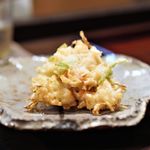 祇園ろはん - 新生姜と海老のかき揚げ