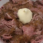 煮干し中華そば一燈 - 「ローストビーフ丼（ハーフ）」