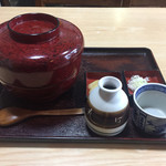 Tsukimiya - 2017年8月。ざるカレー丼は漆器の二段提灯弁当箱で登場。