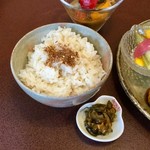 ジャム cafe 可鈴 - 【週替わりランチ(950円)】ごはん＆お漬け物