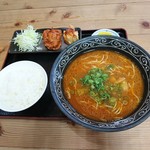 中華そば専門店　広松 - 中華そば定食（830円）2017年8月