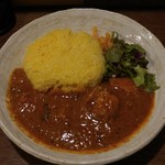 SPICY CURRY 魯珈 - 限定カレー 激辛！チェティナード風チキンカレー～version２のライス大盛