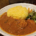 SPICY CURRY 魯珈 - 限定カレー 激辛！チェティナード風チキンカレー～version２のライス大盛