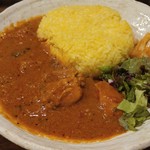 SPICY CURRY 魯珈 - 限定カレー 激辛！チェティナード風チキンカレー～version２のライス大盛