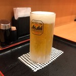 越後そば - 生ビール 380円（ ’17.08）